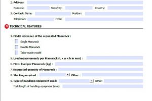 Specifications for Manurack